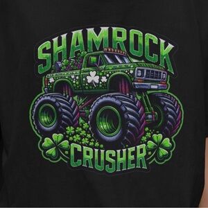 Shamrock Crusher Kids T-Shirt - Black and Green